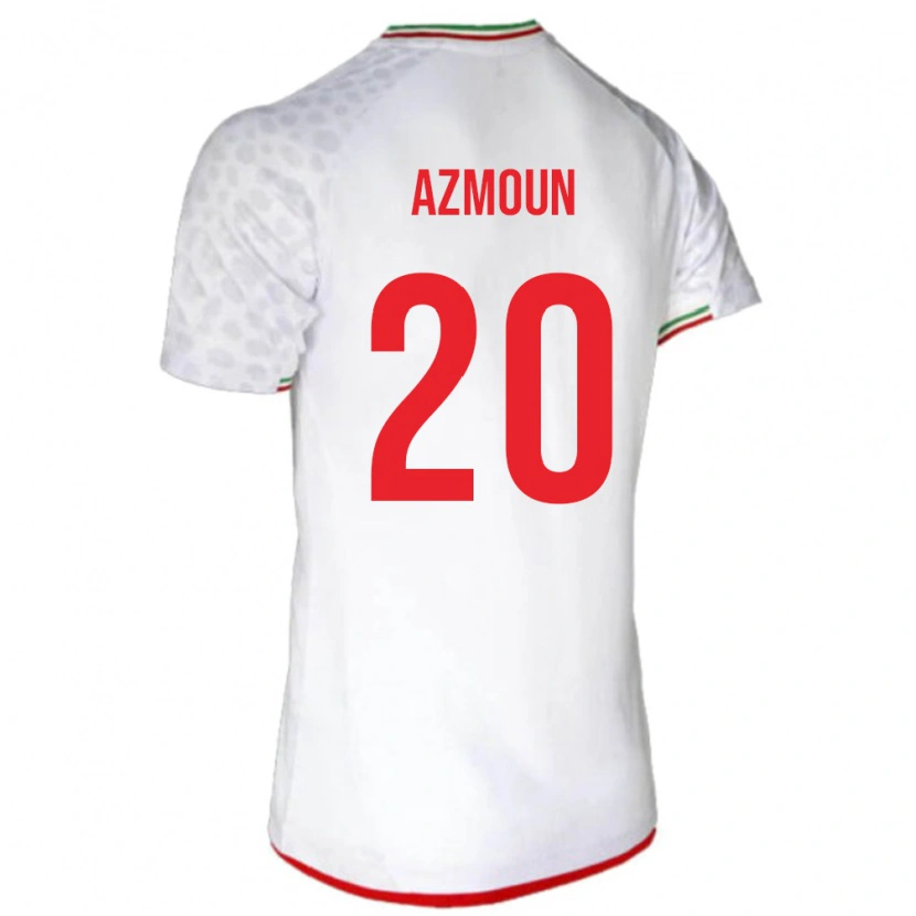 Danxen Mulher Camisola Irã Sardar Azmoun #20 Branco Principal 24-26 Camisa