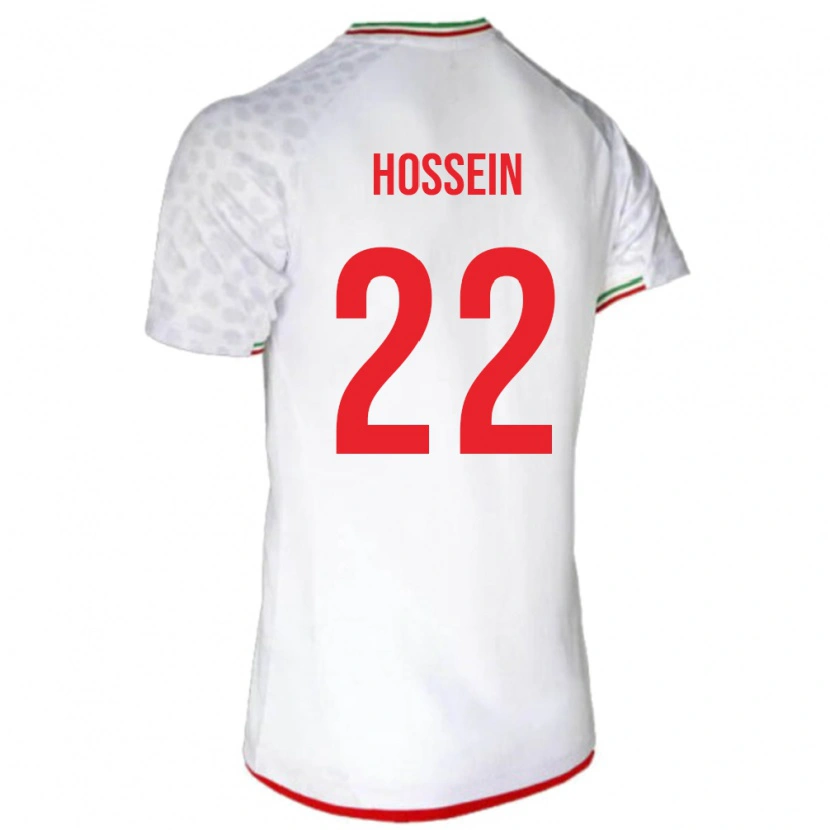 Danxen Mulher Camisola Irã Hossein Hosseini #22 Branco Principal 24-26 Camisa