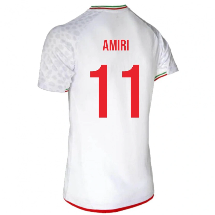 Danxen Mulher Camisola Irã Vahid Amiri #11 Branco Principal 24-26 Camisa