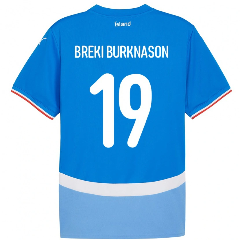 Danxen Mulher Camisola Islândia Birnir Breki Burknason #19 Azul Principal 24-26 Camisa