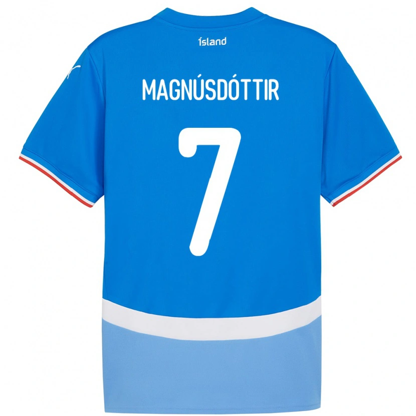 Danxen Mulher Camisola Islândia Selma Sól Magnúsdóttir #7 Azul Principal 24-26 Camisa