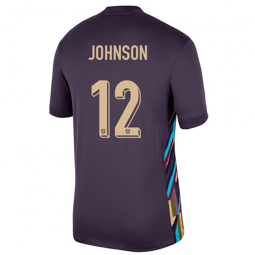Danxen Mulher Camisola Inglaterra Joe Johnson #12 Passa Escura Alternativa 24-26 Camisa