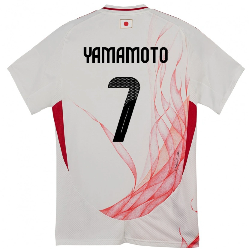 Danxen Mulher Camisola Japão Rihito Yamamoto #7 Branco Alternativa 24-26 Camisa
