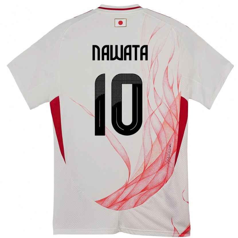 Danxen Mulher Camisola Japão Gaku Nawata #10 Branco Alternativa 24-26 Camisa