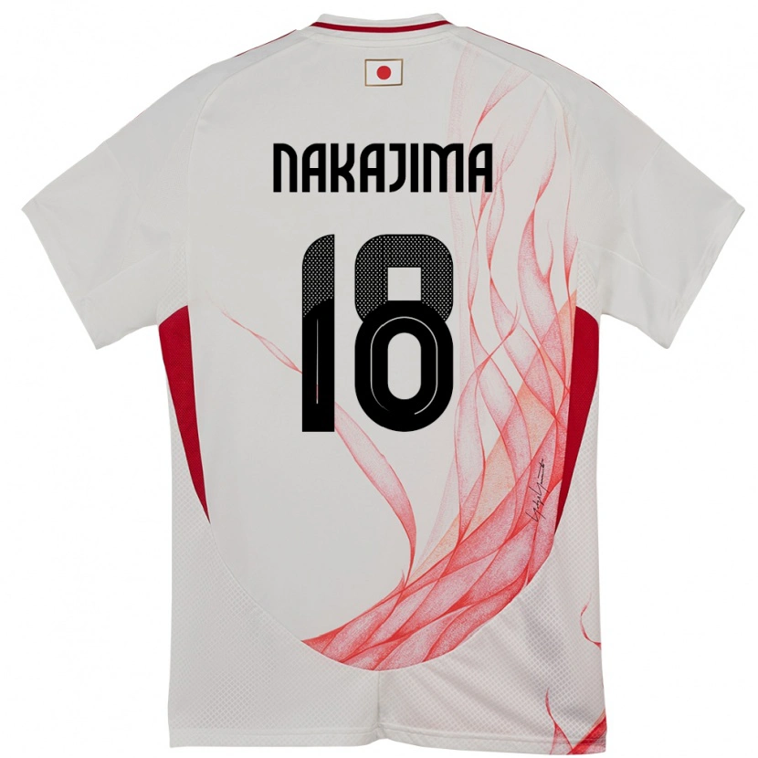 Danxen Mulher Camisola Japão Yotaro Nakajima #18 Branco Alternativa 24-26 Camisa