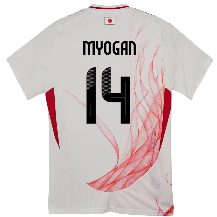 Danxen Mulher Camisola Japão Toya Myogan #14 Branco Alternativa 24-26 Camisa