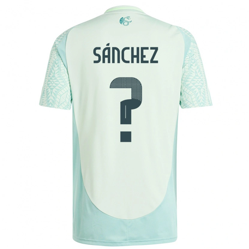 Danxen Mulher Camisola México Diego Sánchez #0 Linho Verde Alternativa 24-26 Camisa