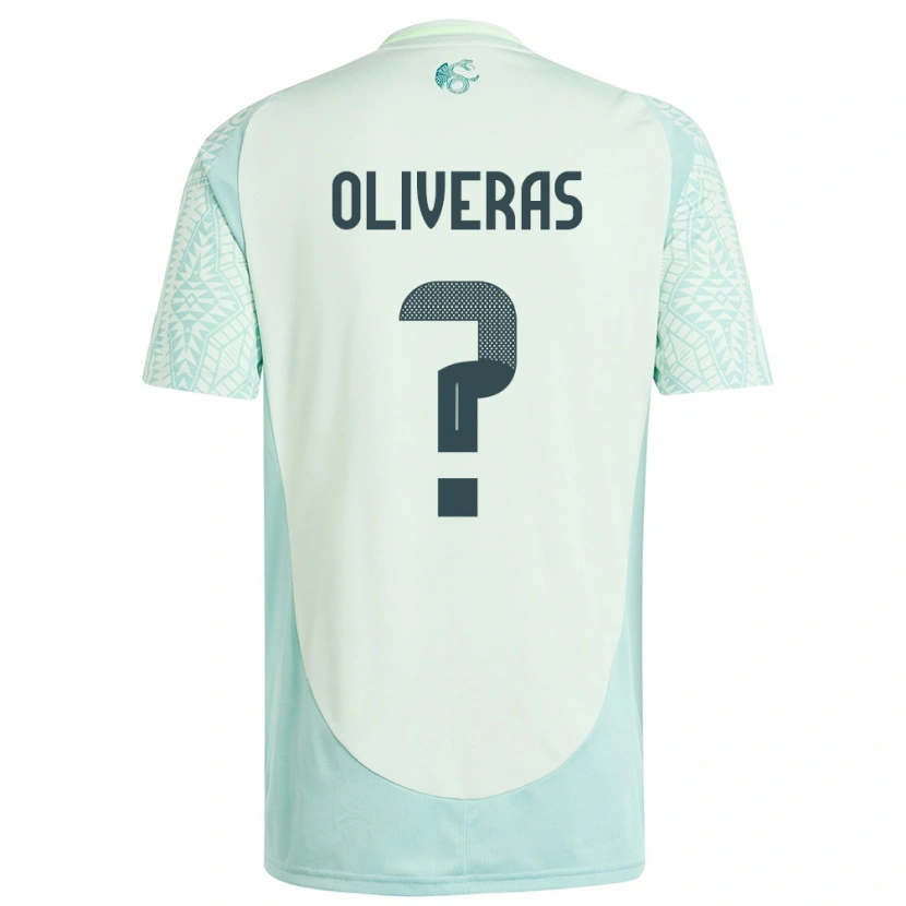 Danxen Mulher Camisola México Robert Oliveras #0 Linho Verde Alternativa 24-26 Camisa