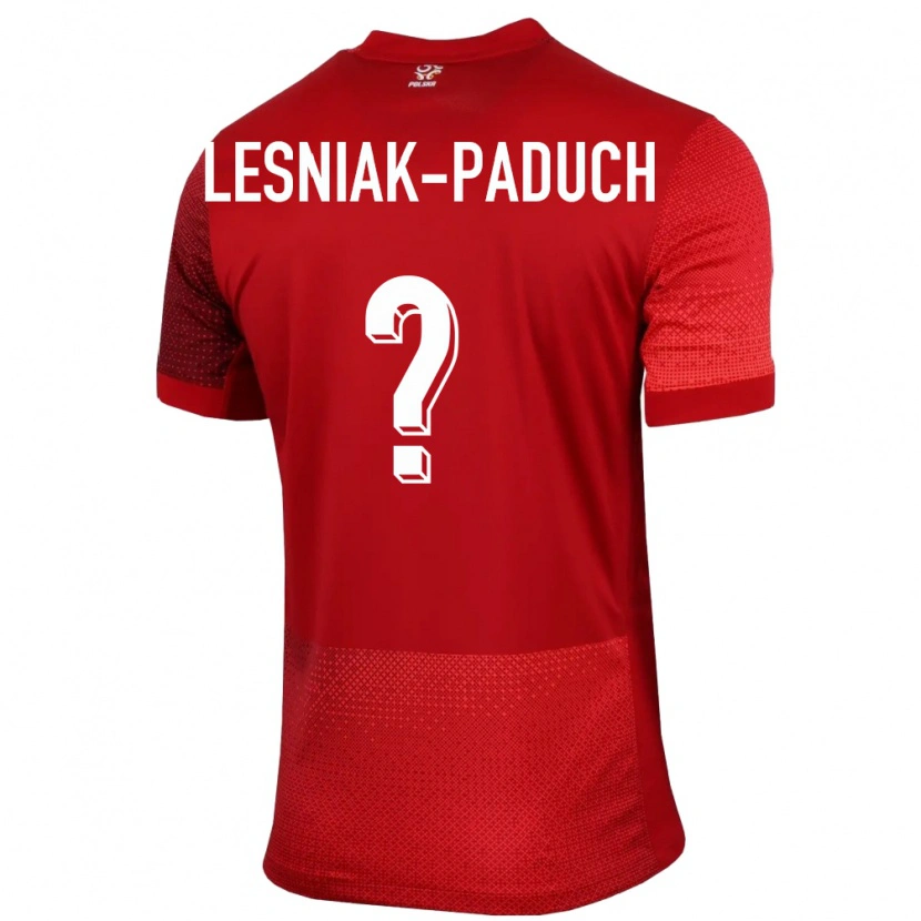Danxen Mulher Camisola Polónia Nikodem Lesniak-Paduch #0 Vermelho Alternativa 24-26 Camisa