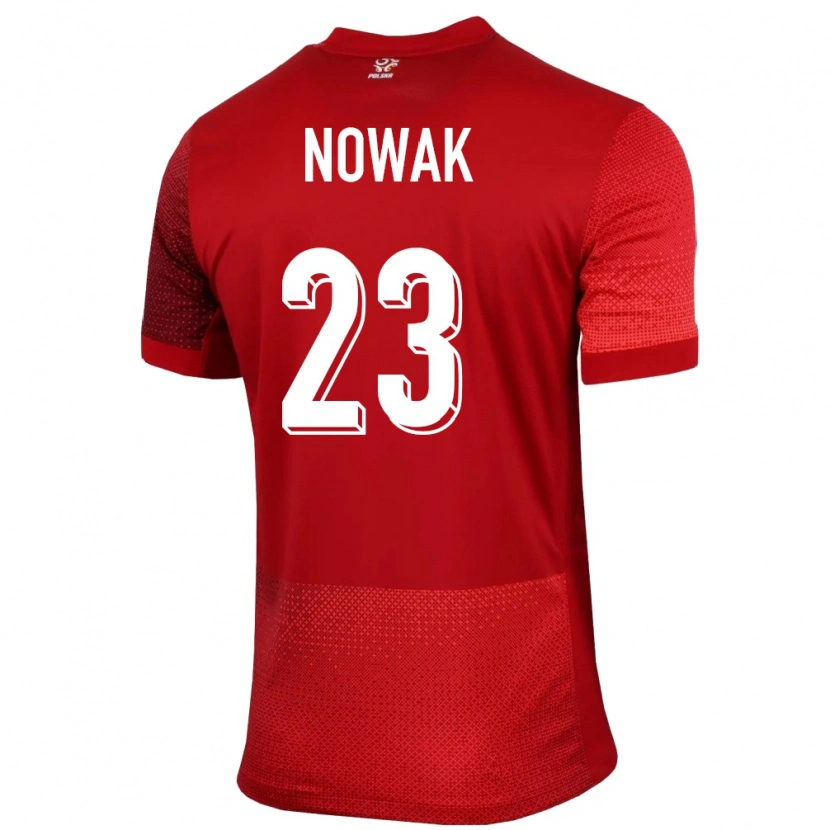 Danxen Mulher Camisola Polónia Wiktor Nowak #23 Vermelho Alternativa 24-26 Camisa