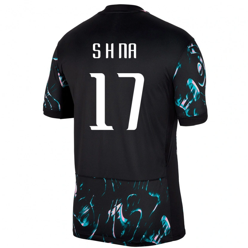 Danxen Mulher Camisola Coreia Do Sul Sang-Ho Na #17 Preto Alternativa 24-26 Camisa