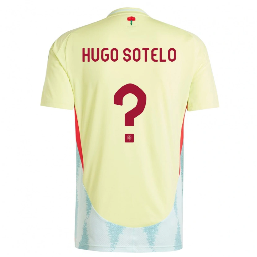 Danxen Mulher Camisola Espanha Hugo Sotelo #0 Amarelo Alternativa 24-26 Camisa