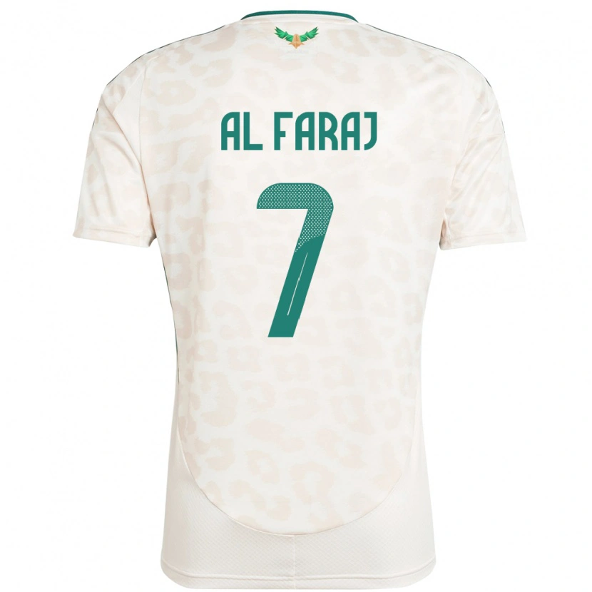 Danxen Mulher Camisola Arábia Saudita Salman Al-Faraj #7 Branco Alternativa 24-26 Camisa