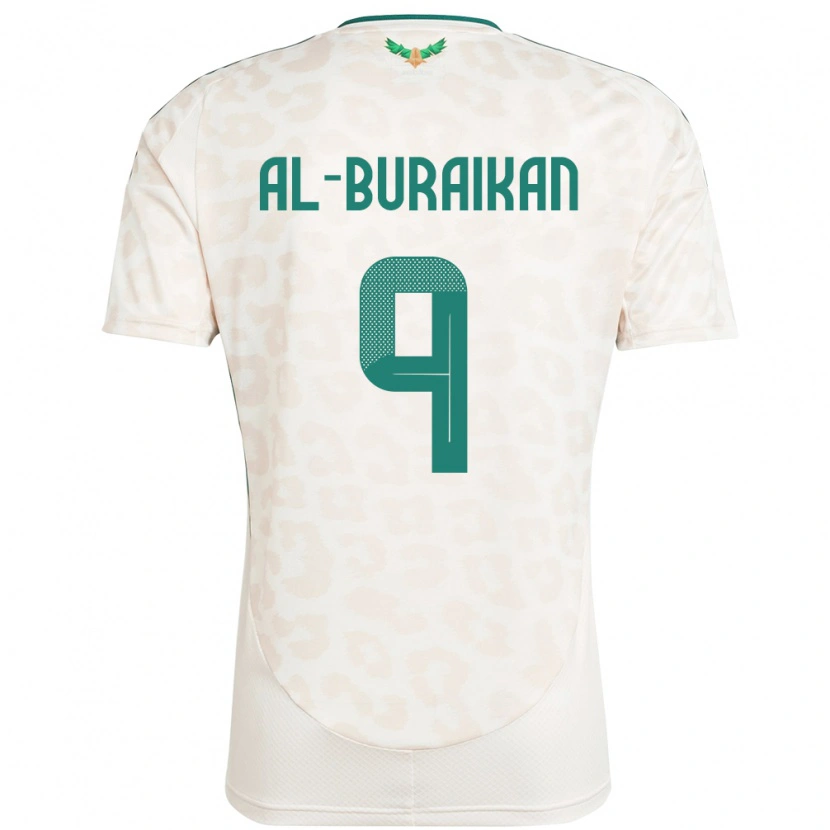 Danxen Mulher Camisola Arábia Saudita Firas Al-Buraikan #9 Branco Alternativa 24-26 Camisa