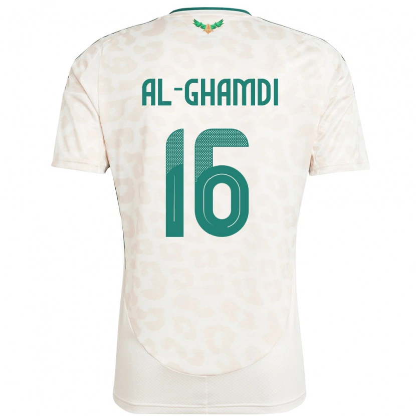 Danxen Mulher Camisola Arábia Saudita Faisal Al-Ghamdi #16 Branco Alternativa 24-26 Camisa