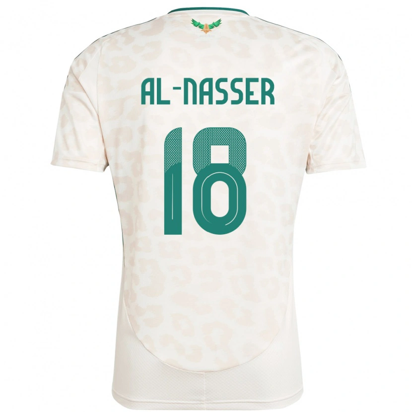 Danxen Mulher Camisola Arábia Saudita Saad Al-Nasser #18 Branco Alternativa 24-26 Camisa