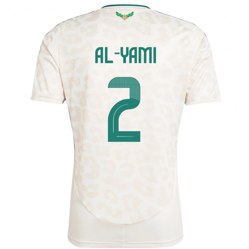 Danxen Mulher Camisola Arábia Saudita Marwan Al-Yami #2 Branco Alternativa 24-26 Camisa