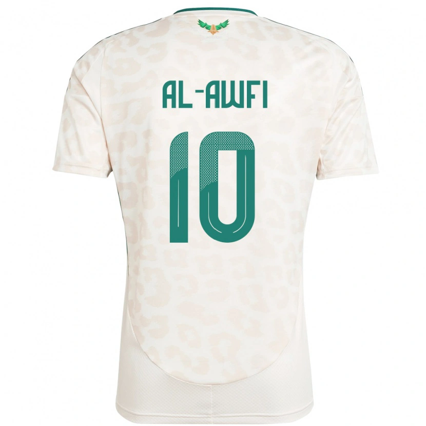 Danxen Mulher Camisola Arábia Saudita Al-Walid Al-Awfi #10 Branco Alternativa 24-26 Camisa