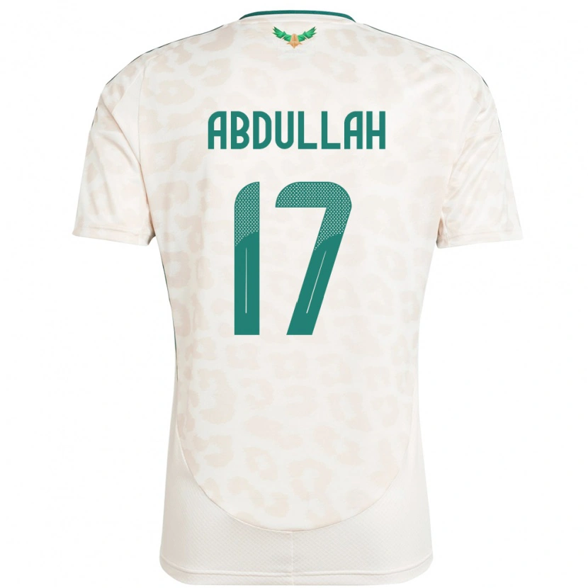 Danxen Mulher Camisola Arábia Saudita Salem Abdullah #17 Branco Alternativa 24-26 Camisa