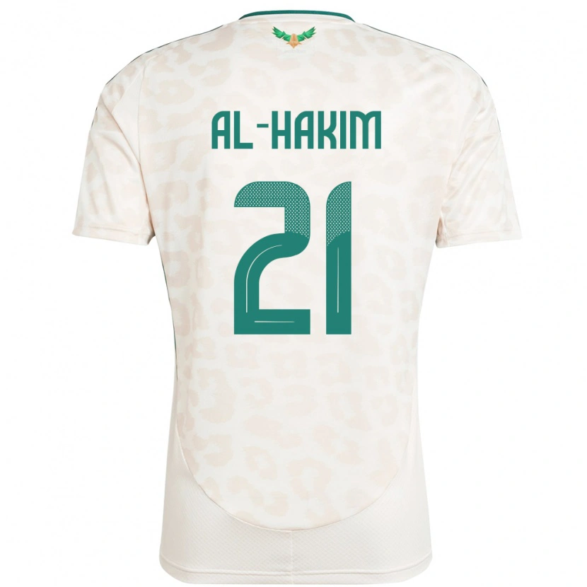 Danxen Mulher Camisola Arábia Saudita Mohammed Al-Hakim #21 Branco Alternativa 24-26 Camisa