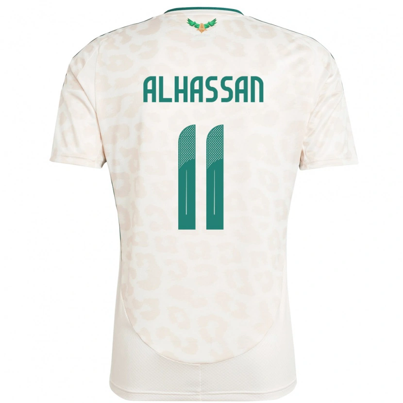 Danxen Mulher Camisola Arábia Saudita Abbas Alhassan #11 Branco Alternativa 24-26 Camisa