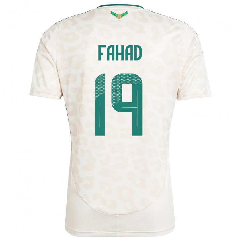 Danxen Mulher Camisola Arábia Saudita Fahad Al Muwallad #19 Branco Alternativa 24-26 Camisa