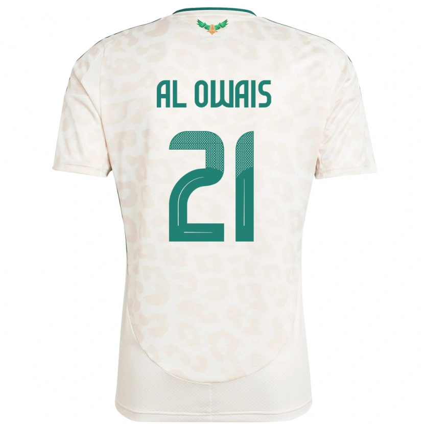 Danxen Mulher Camisola Arábia Saudita Mohammed Al Owais #21 Branco Alternativa 24-26 Camisa