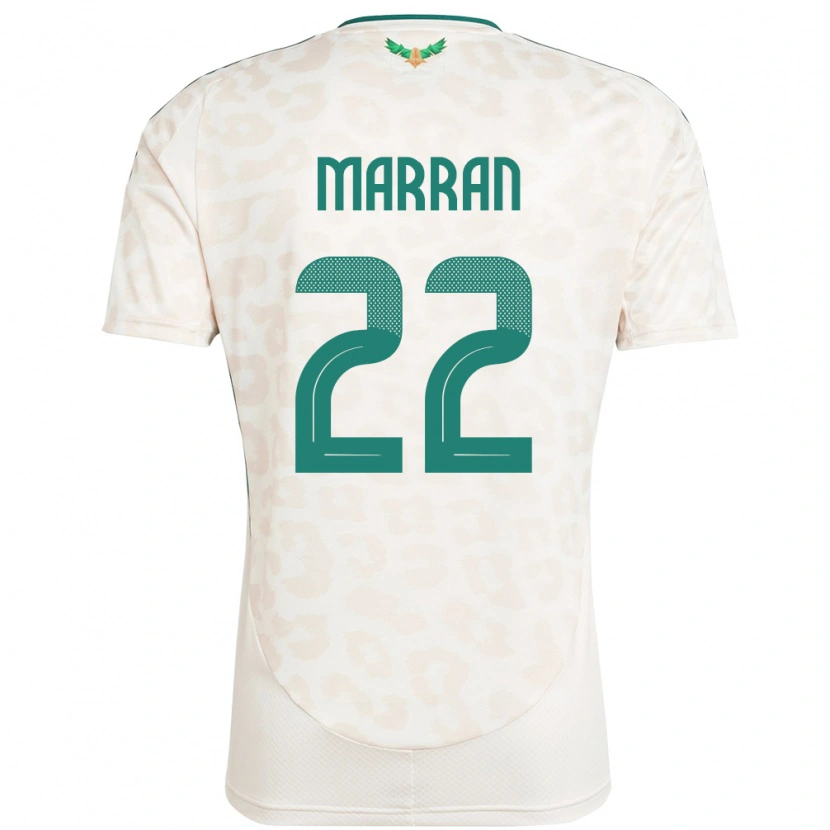 Danxen Mulher Camisola Arábia Saudita Mohammed Marran #22 Branco Alternativa 24-26 Camisa