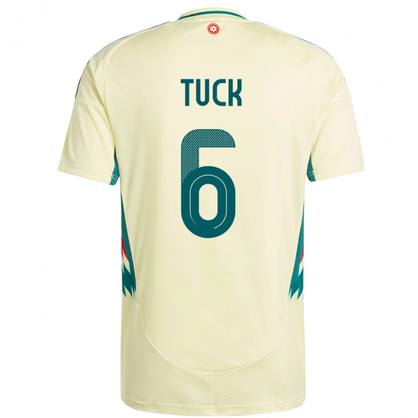 Danxen Mulher Camisola País De Gales Alfie Tuck #6 Bege Amarelo Alternativa 24-26 Camisa