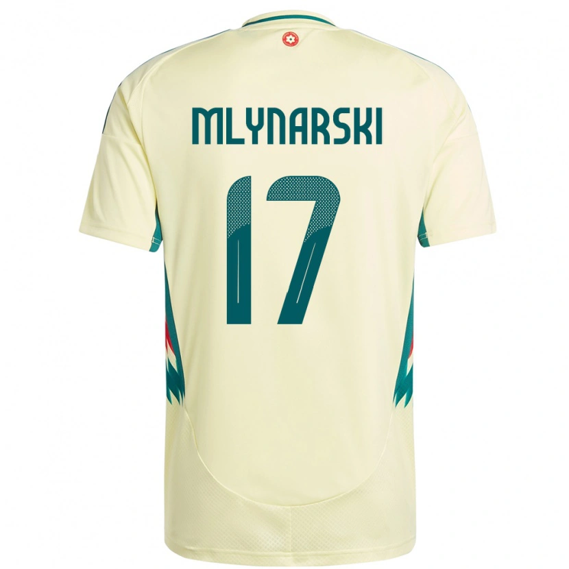 Danxen Mulher Camisola País De Gales Patrick Mlynarski #17 Bege Amarelo Alternativa 24-26 Camisa