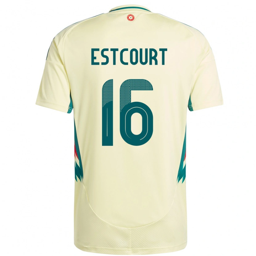 Danxen Mulher Camisola País De Gales Charlotte Estcourt #16 Bege Amarelo Alternativa 24-26 Camisa