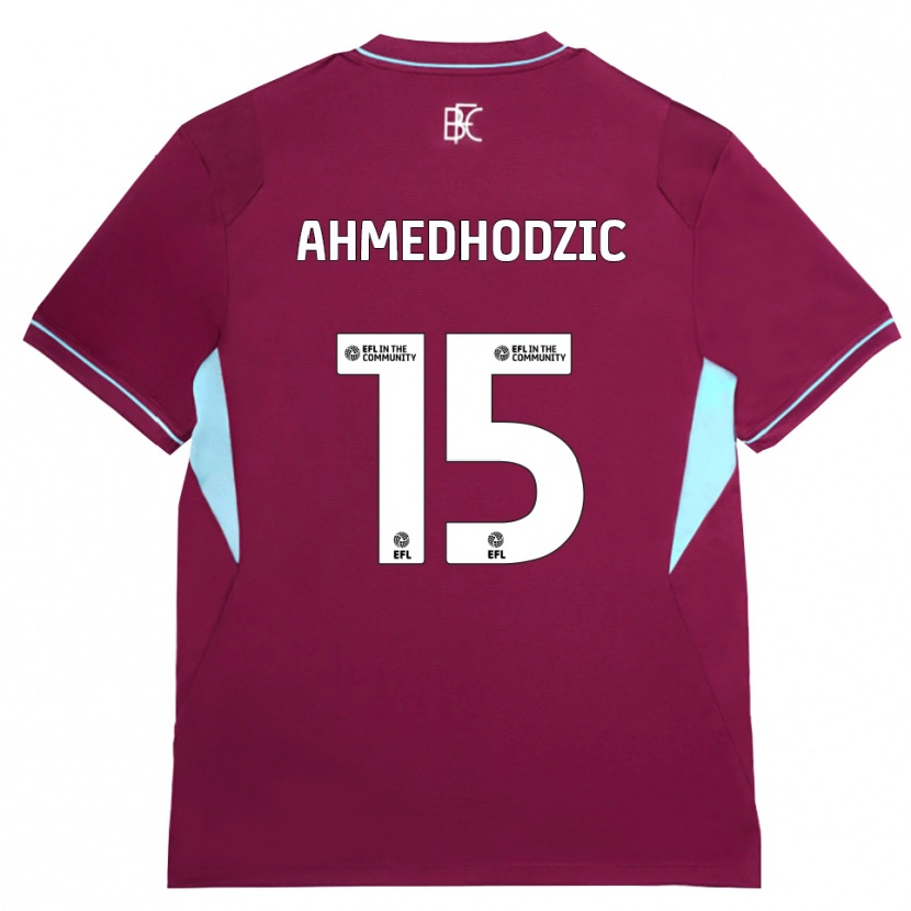 Danxen Mulher Camisola Anel Ahmedhodzic #15 Borgonha Verde Principal 2026/27 Camisa