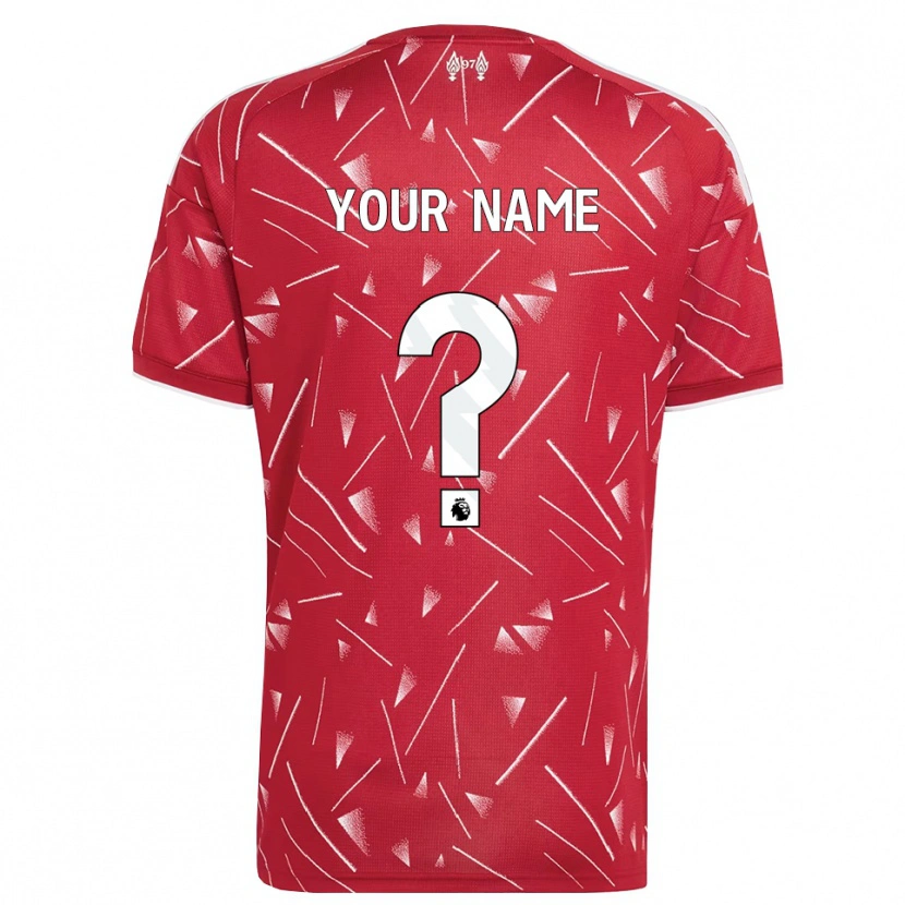 Danxen Mulher Camisola Seu Nome #0 Branco Vermelho Principal 2026/27 Camisa