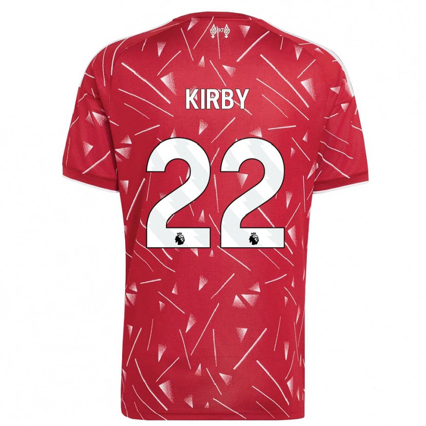 Danxen Mulher Camisola Faye Kirby #22 Branco Vermelho Principal 2026/27 Camisa