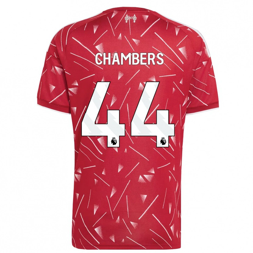 Danxen Mulher Camisola Luke Chambers #44 Branco Vermelho Principal 2026/27 Camisa