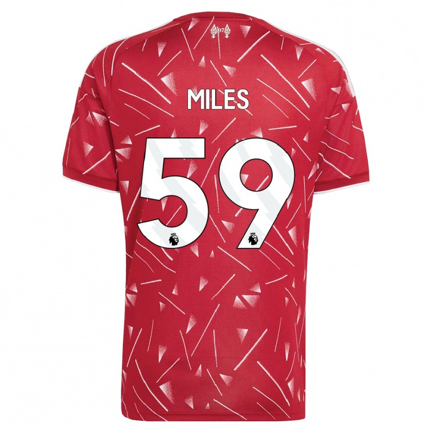 Danxen Mulher Camisola Terence Miles #59 Branco Vermelho Principal 2026/27 Camisa