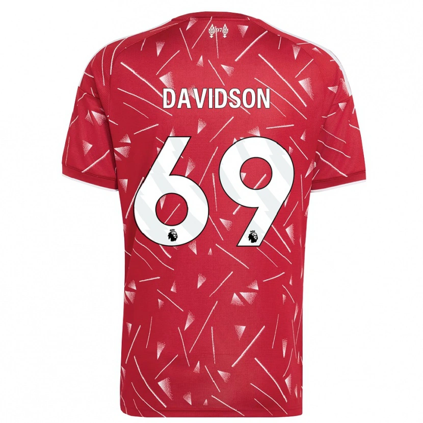 Danxen Mulher Camisola Josh Davidson #69 Branco Vermelho Principal 2026/27 Camisa