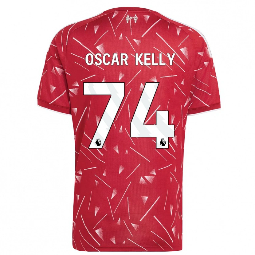 Danxen Mulher Camisola Oscar Kelly #74 Branco Vermelho Principal 2026/27 Camisa