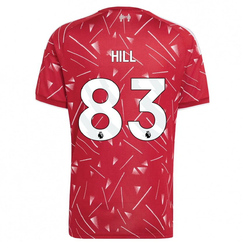 Danxen Mulher Camisola Thomas Hill #83 Branco Vermelho Principal 2026/27 Camisa