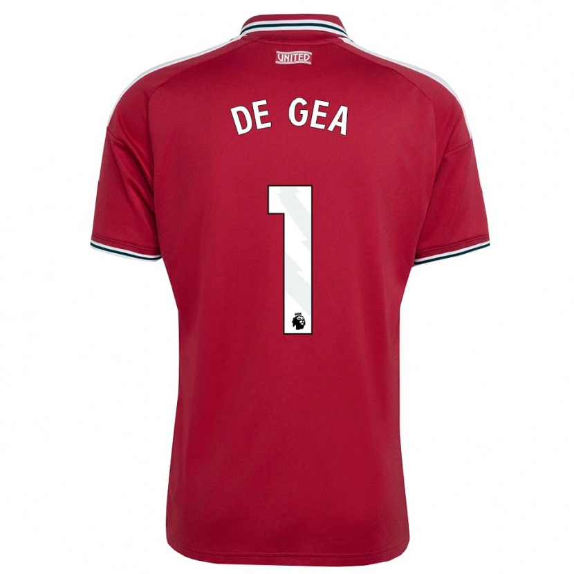 Danxen Mulher Camisola David De Gea #1 Vermelho Amarelo Branco Principal 2026/27 Camisa
