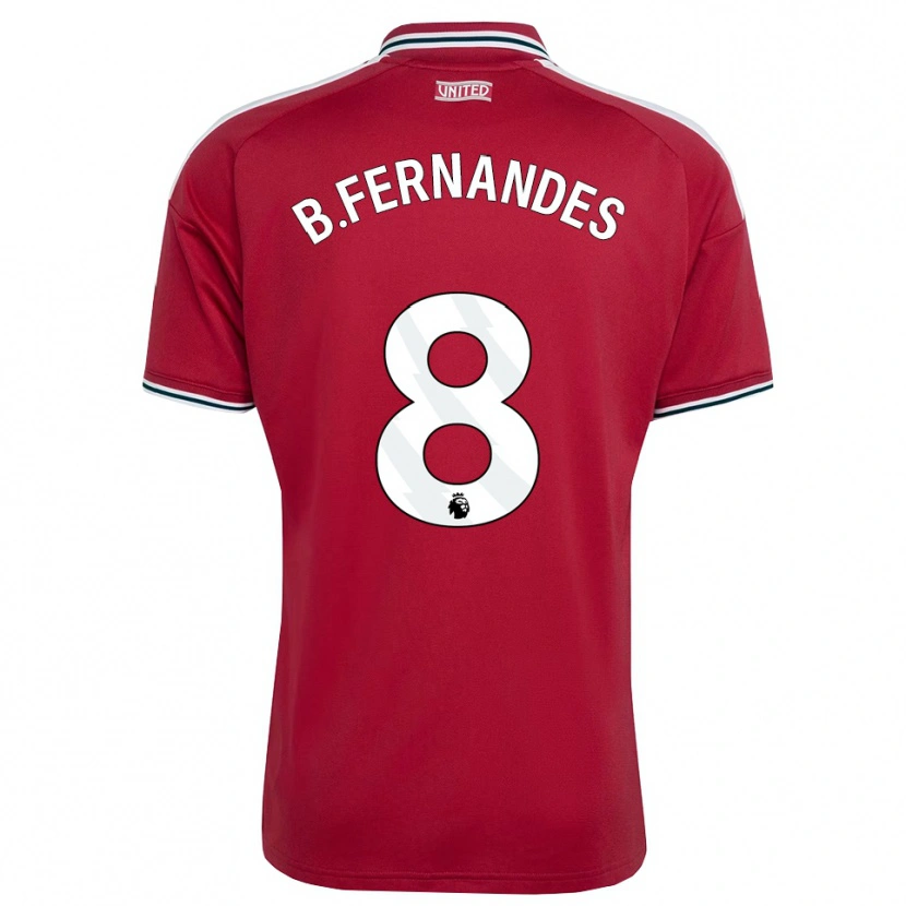 Danxen Mulher Camisola Bruno Fernandes #8 Vermelho Amarelo Branco Principal 2026/27 Camisa