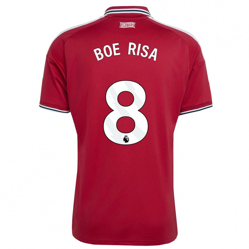 Danxen Mulher Camisola Vilde Boe Risa #8 Vermelho Amarelo Branco Principal 2026/27 Camisa
