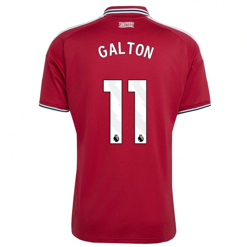 Danxen Mulher Camisola Leah Galton #11 Vermelho Amarelo Branco Principal 2026/27 Camisa