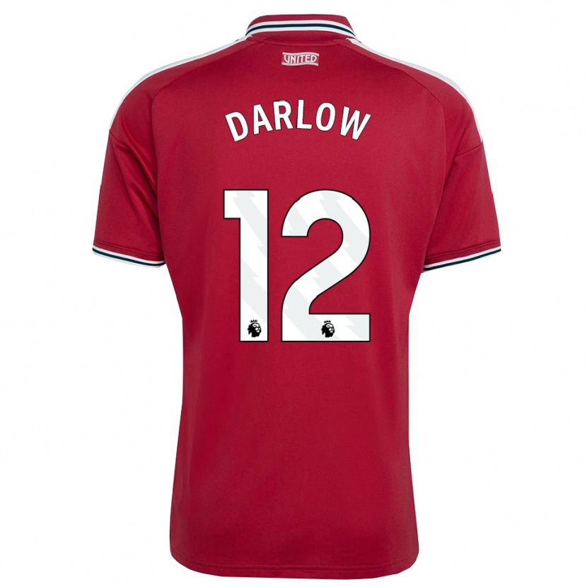 Danxen Mulher Camisola Karl Darlow #12 Vermelho Amarelo Branco Principal 2026/27 Camisa