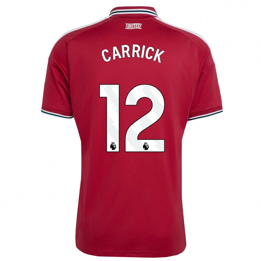 Danxen Mulher Camisola Jacey Carrick #12 Vermelho Amarelo Branco Principal 2026/27 Camisa