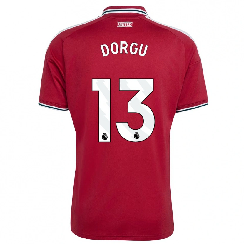 Danxen Mulher Camisola Patrick Dorgu #13 Vermelho Amarelo Branco Principal 2026/27 Camisa