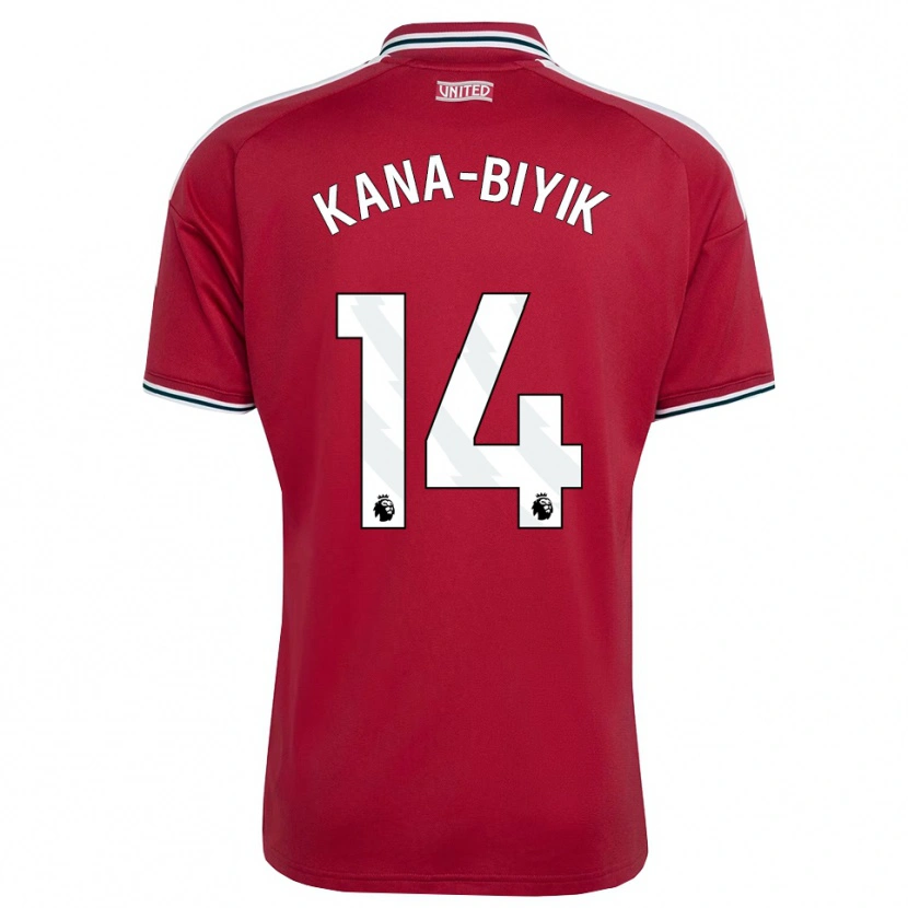 Danxen Mulher Camisola Enzo Kana-Biyik #14 Vermelho Amarelo Branco Principal 2026/27 Camisa