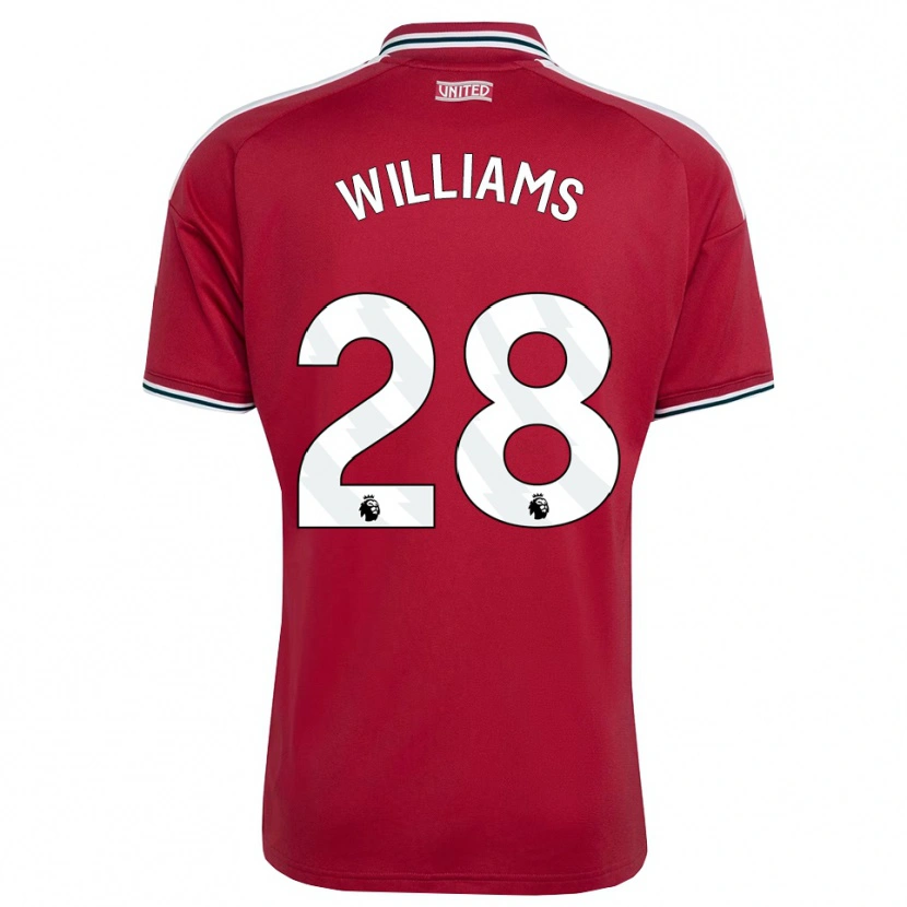 Danxen Mulher Camisola Rachel Williams #28 Vermelho Amarelo Branco Principal 2026/27 Camisa