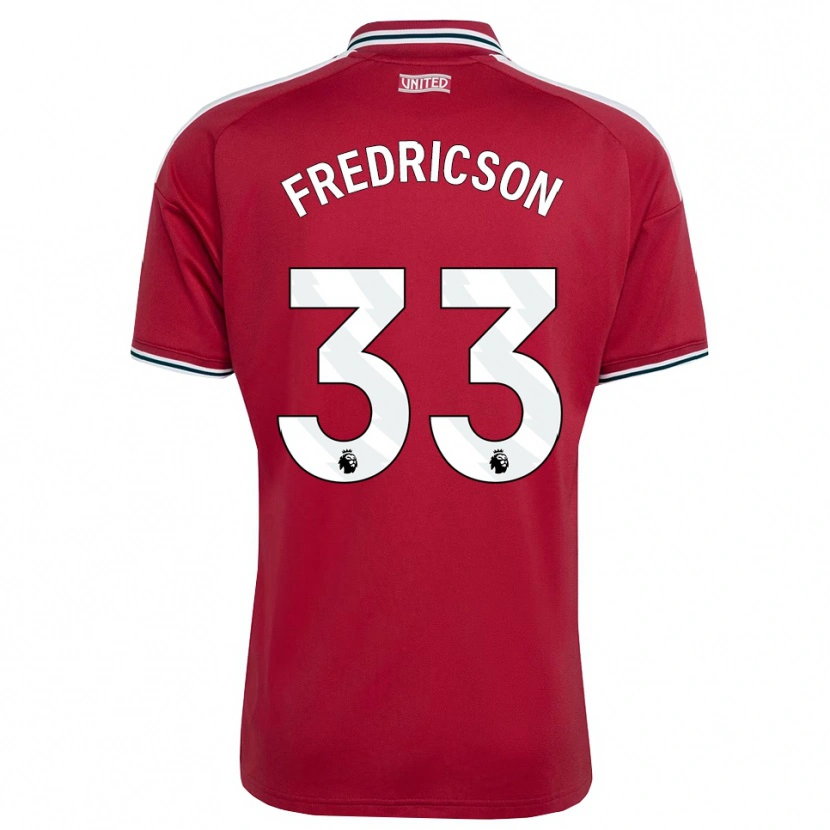 Danxen Mulher Camisola Tyler Fredricson #33 Vermelho Amarelo Branco Principal 2026/27 Camisa