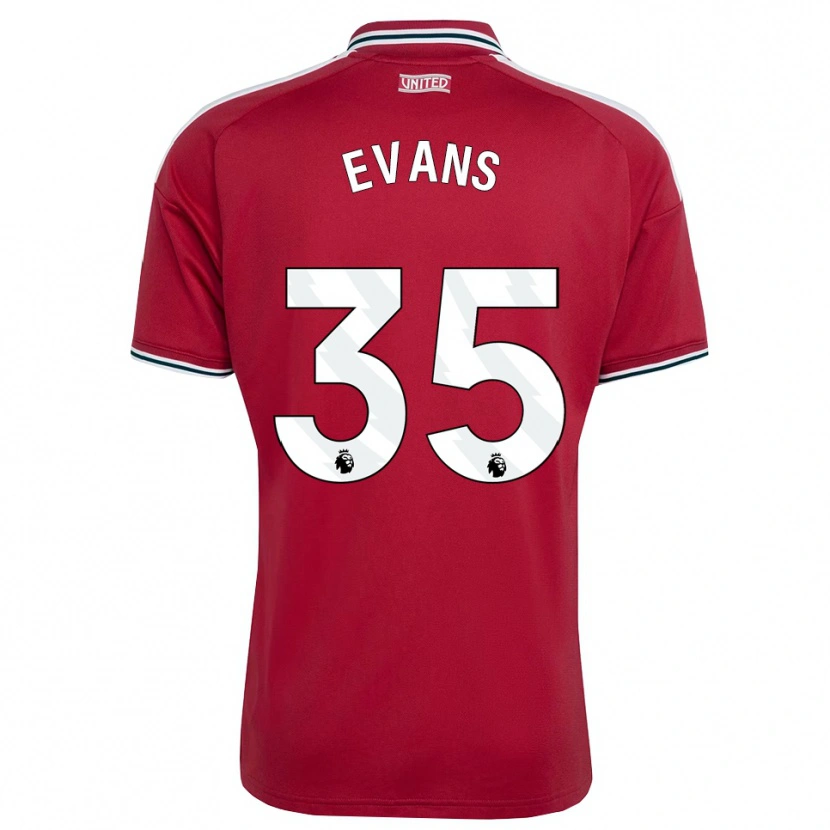 Danxen Mulher Camisola Jonny Evans #35 Vermelho Amarelo Branco Principal 2026/27 Camisa